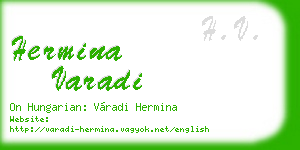 hermina varadi business card